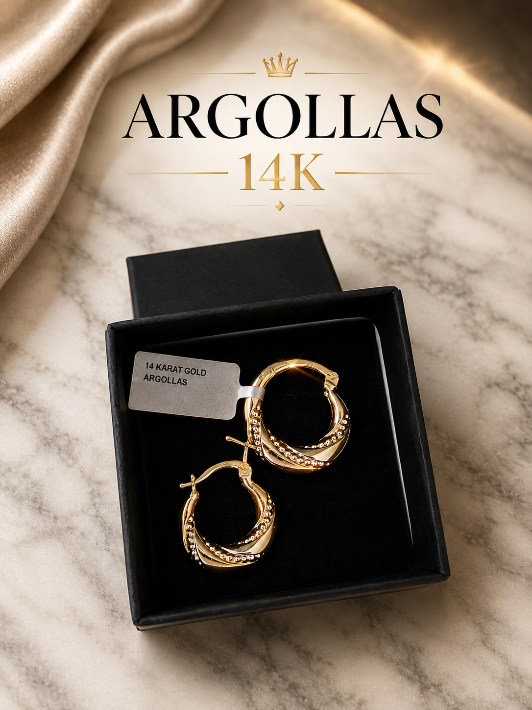 14K Gold Hoop Earrings