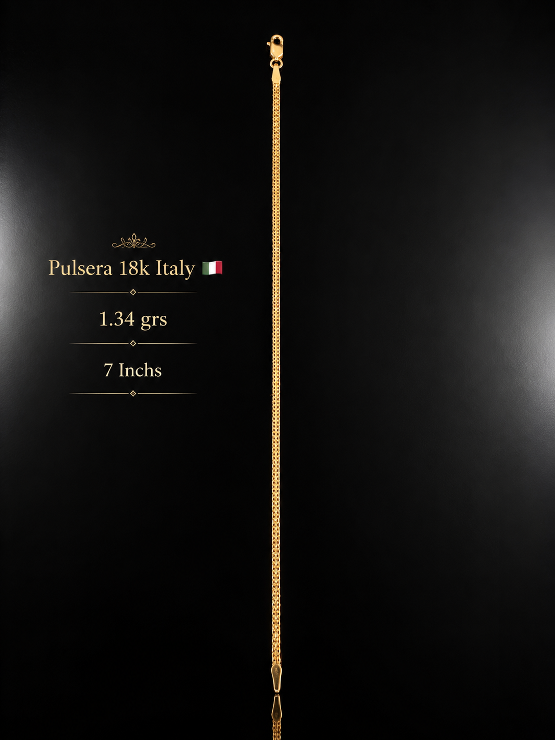 Pulsera Bismark Oro 18k Italy