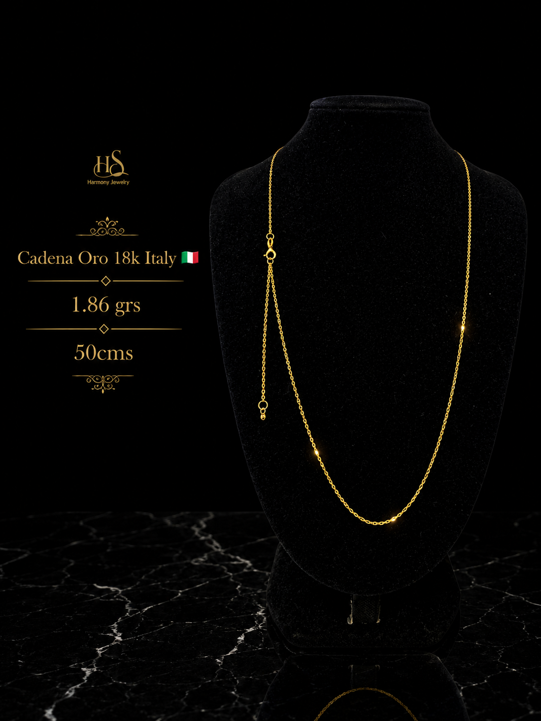 Cadena Eslabones Oro 18k Italy