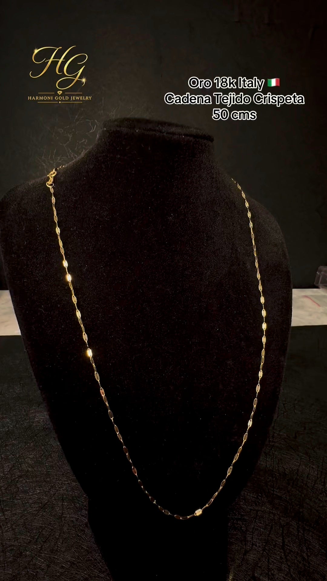 18K Italian Gold Marquise Link Chain