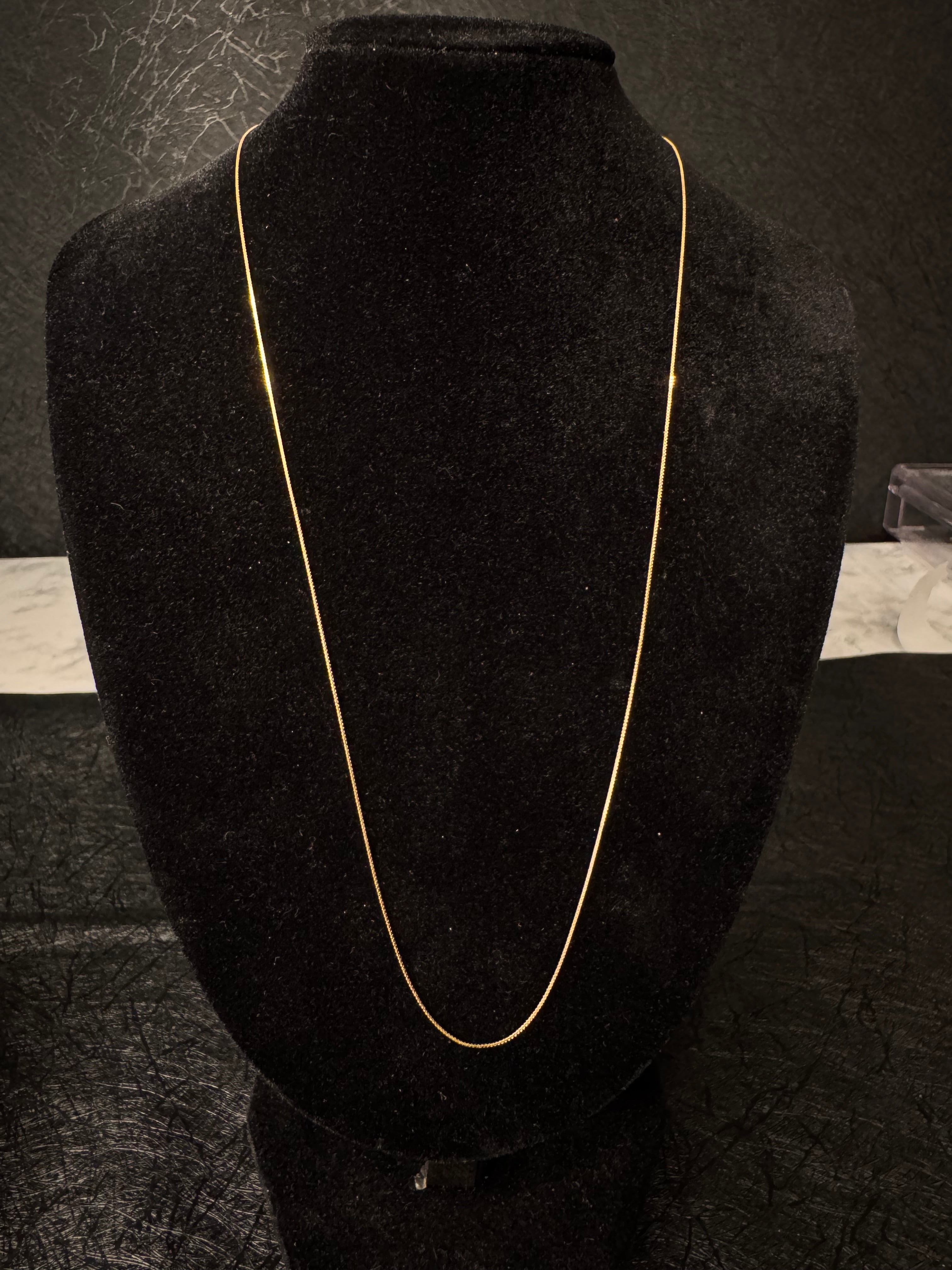 18K Italian Gold Venetian Box Chain