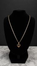 Heart Pendant Necklace Set – 14K Gold