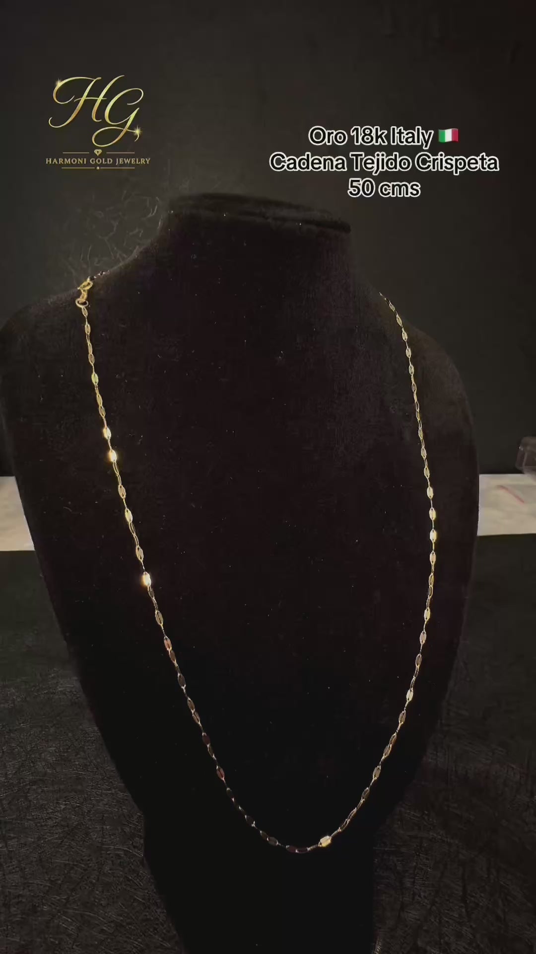 18K Italian Gold Marquise Link Chain